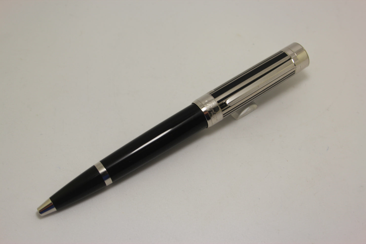 Cartier Pasha De Cartier Barcode Decor Black Platinum Finish Special Edition Ballpoint