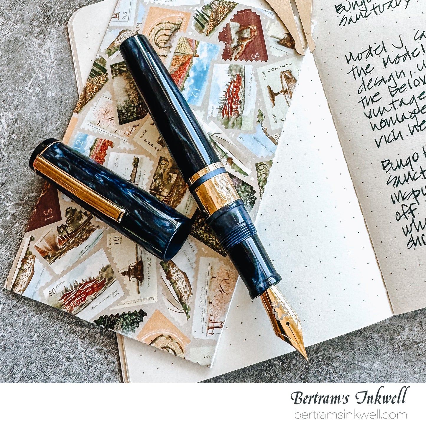 Esterbrook Model J Chatoyant Acrylic Capri Blue Fountain Pen