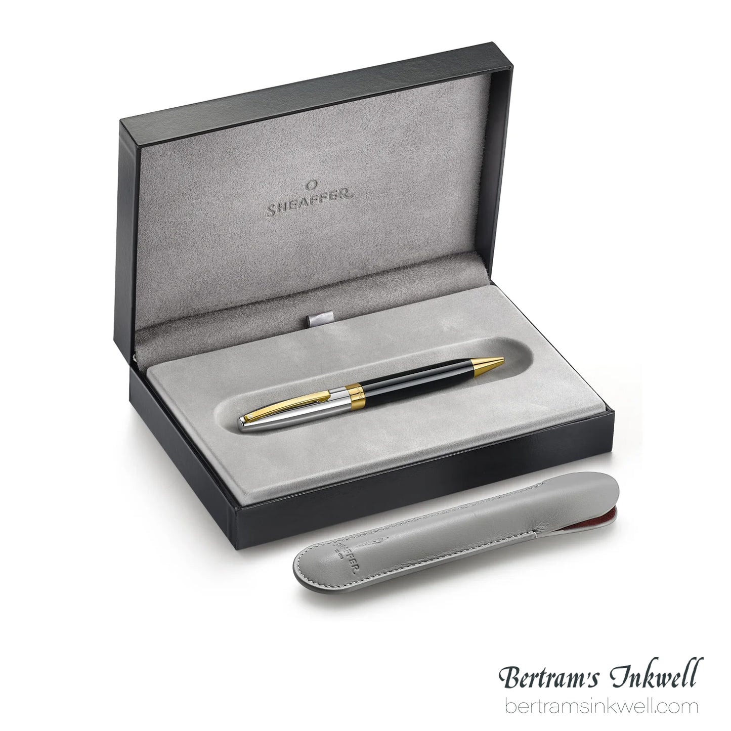 Sheaffer Legacy® Black Lacquer with Chrome Cap 14K Gold PVD Ballpoint