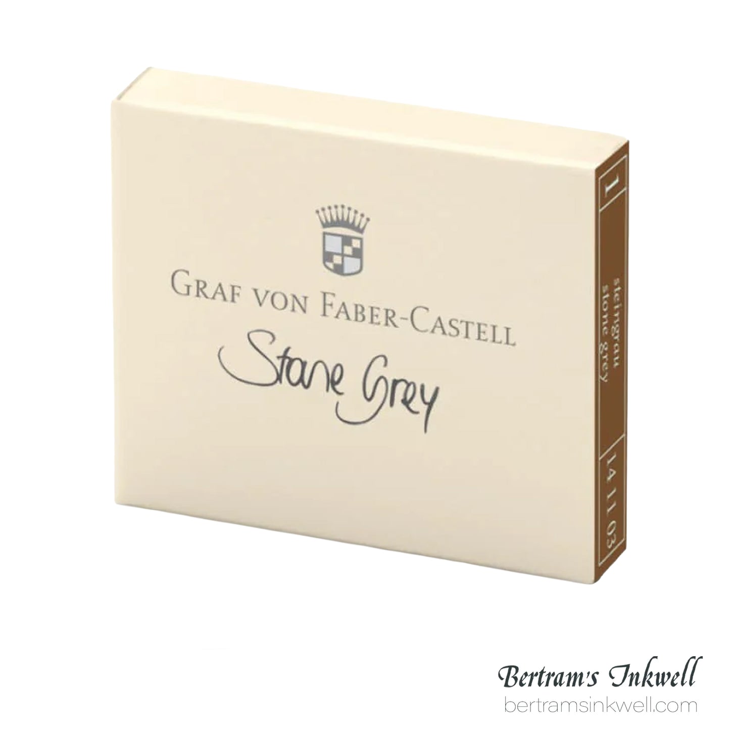Graf von Faber-Castell Stone Grey Ink Cartridges (6 per box)