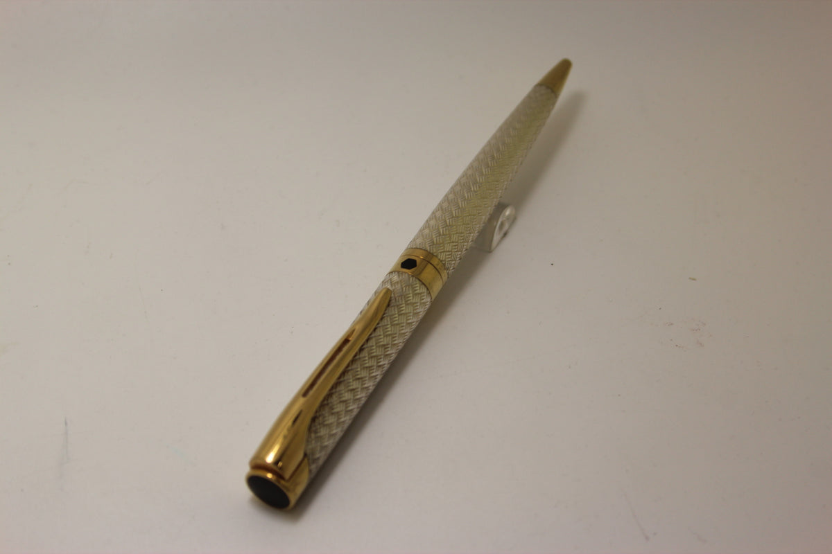 Waterman L'Etalon Sterling Silver basket weave Ballpoint