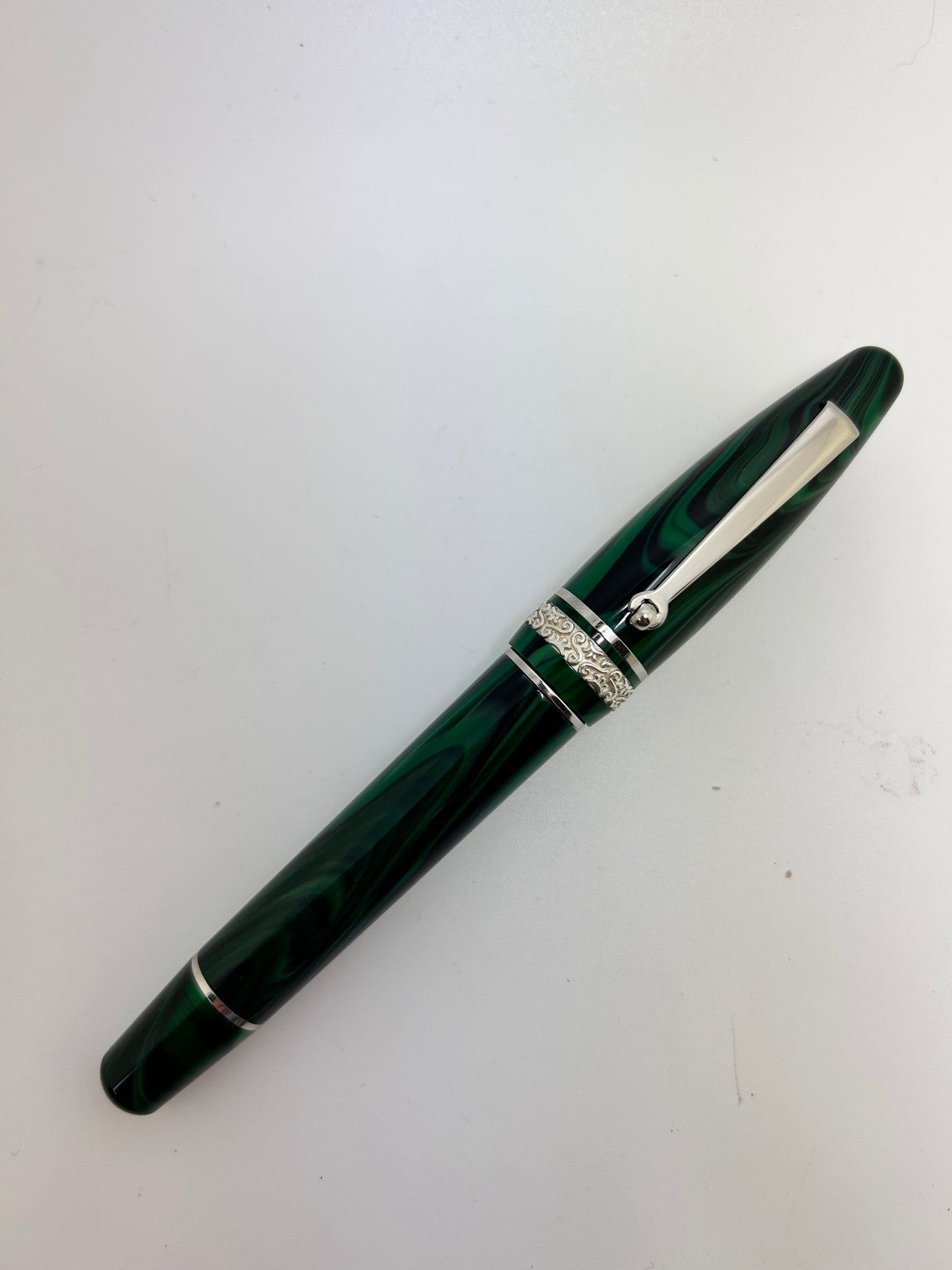 Maiora Ultra Ogiva Golden Age 2.0 Bertram's Inkwell 40th Anniversary Micro Batch Palladium Fountain Pen