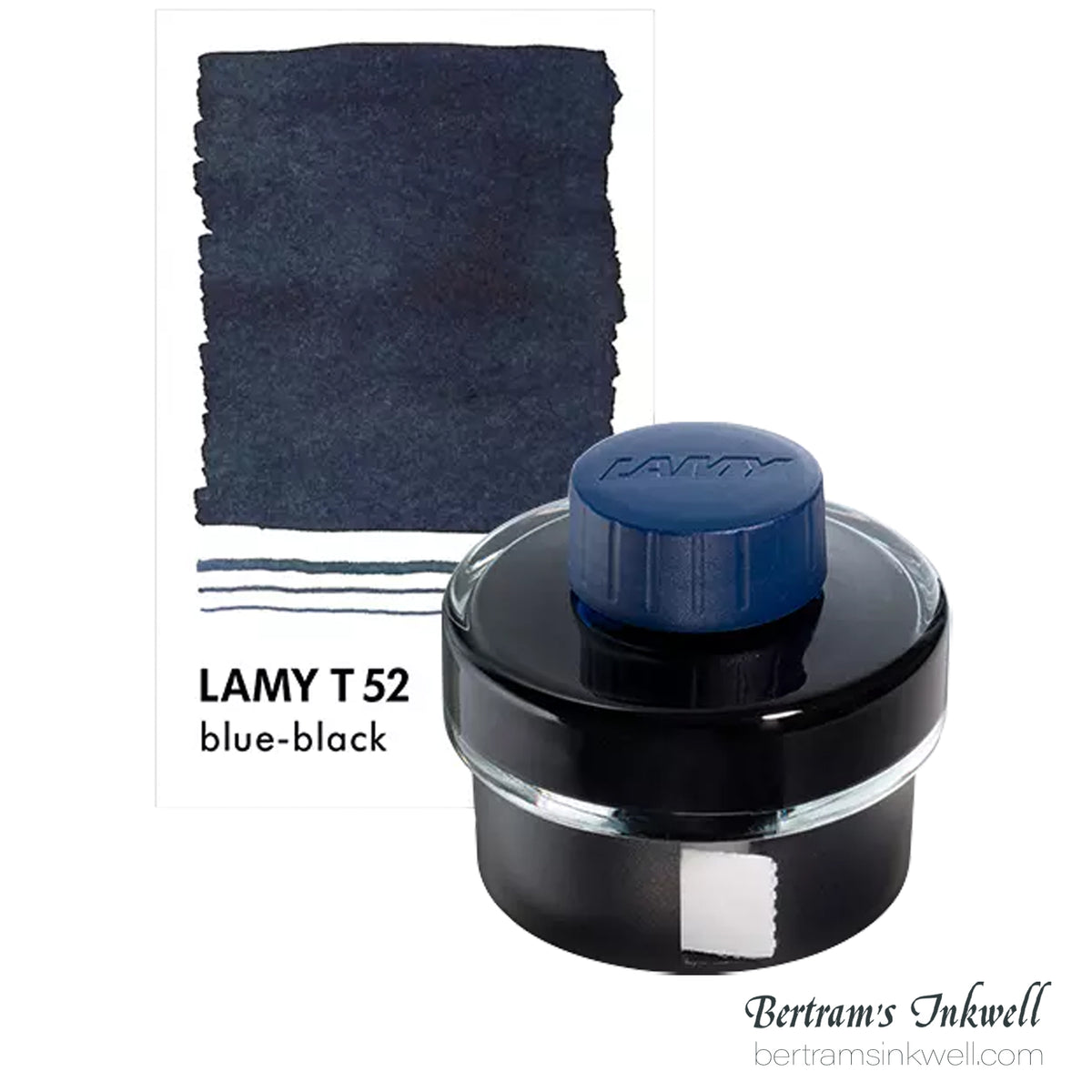 Lamy Blue Black With Blotting Paper Fountain Pen Ink Bottle 50ml