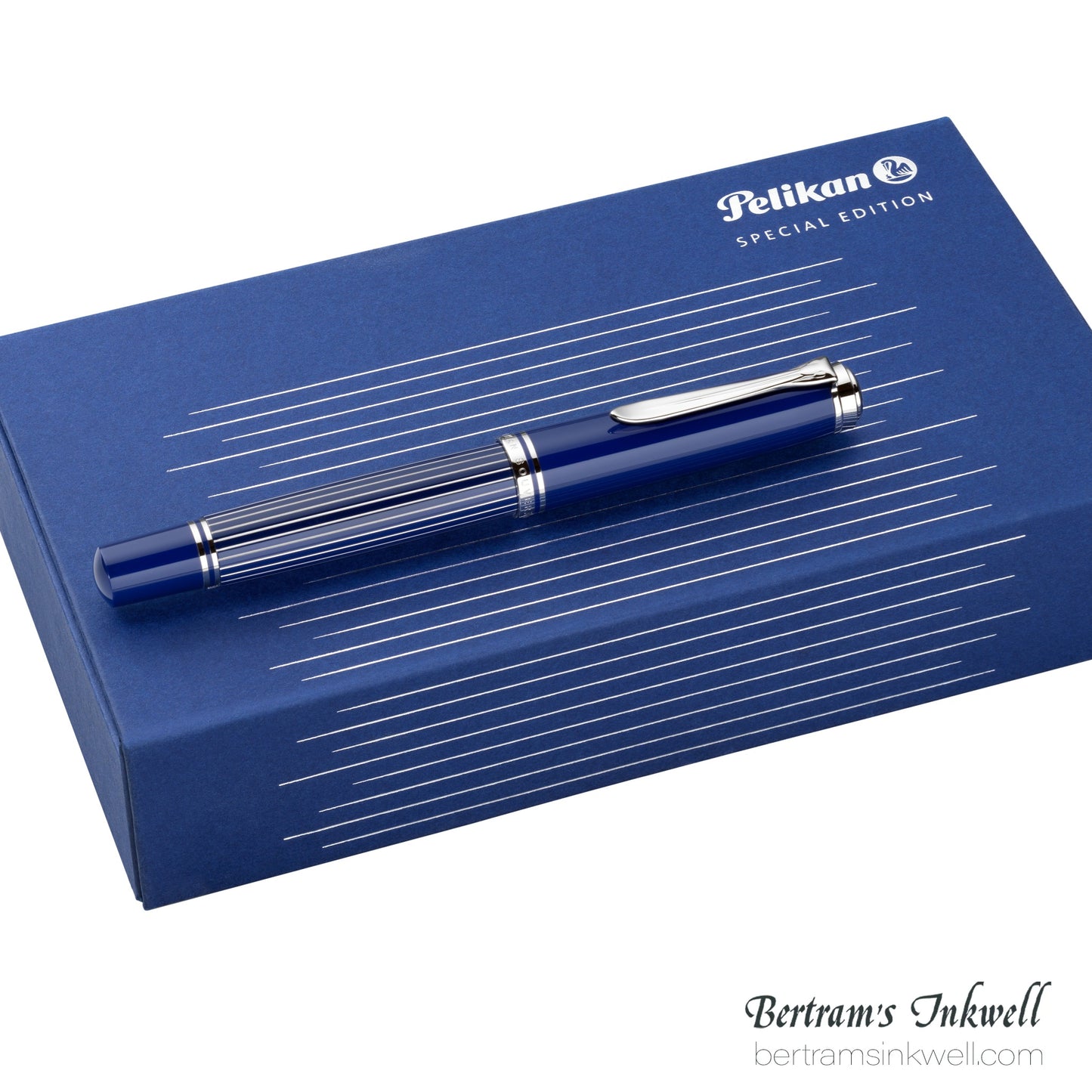 Pelikan Souverän M815 Metal Striped Blue Special Edition Fountain Pen