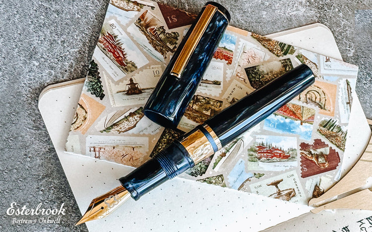 Esterbrook Model J Chatoyant Acrylic Capri Blue Fountain Pen