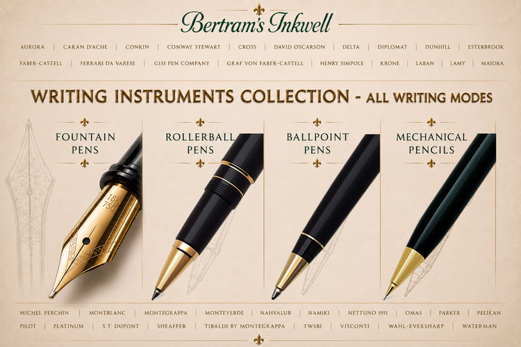 Bertram's Inkwell offers a vast selection of fountain pen, rollerball, ballpoint pen and pencils