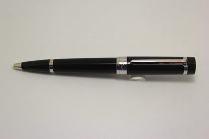 Cartier Pasha Black Resin Platinum Plated Trim Ballpoint