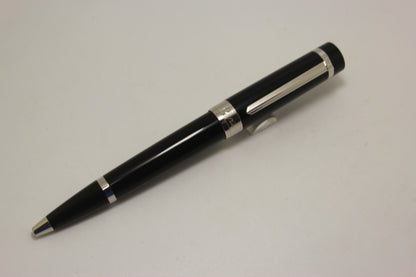 Cartier Pasha Black Resin Platinum Plated Trim Ballpoint