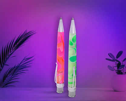 Retro 51 Tornado Acrylic Cosmic Swirl Green & White Rollerball Pen