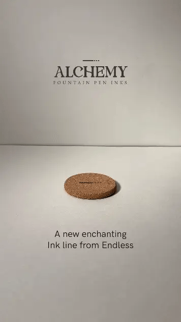 Endless Alchemy Fountain Pen Inks - Shimmering Obsidian Sun (Stardust)