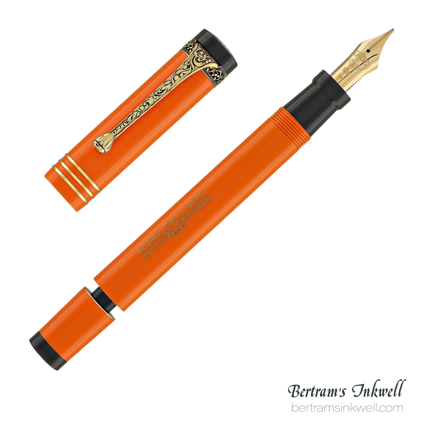 Aurora Internazionale Orange Limited Edition Fountain Pen Fine