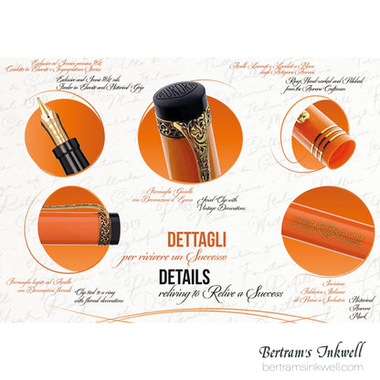 Aurora Internazionale Orange Limited Edition Fountain Pen Fine