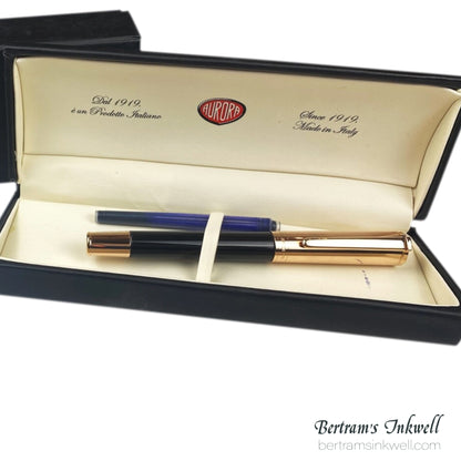 Aurora TU Black with Rose Gold PVD Rollerball, T71CPN, 2007