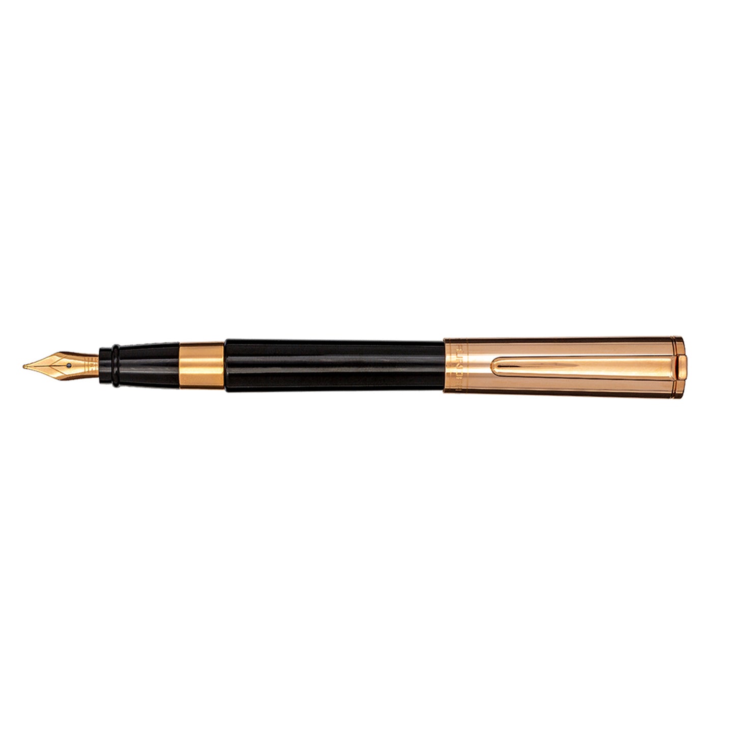 Aurora TU Black with Rose Gold PVD Fountain Pen, T11CPN, 2007