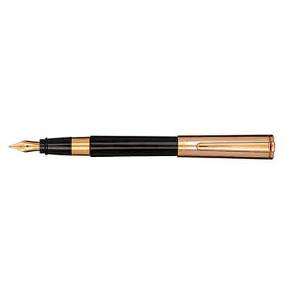 Aurora TU Black with Rose Gold PVD Fountain Pen, T11CPN, 2007