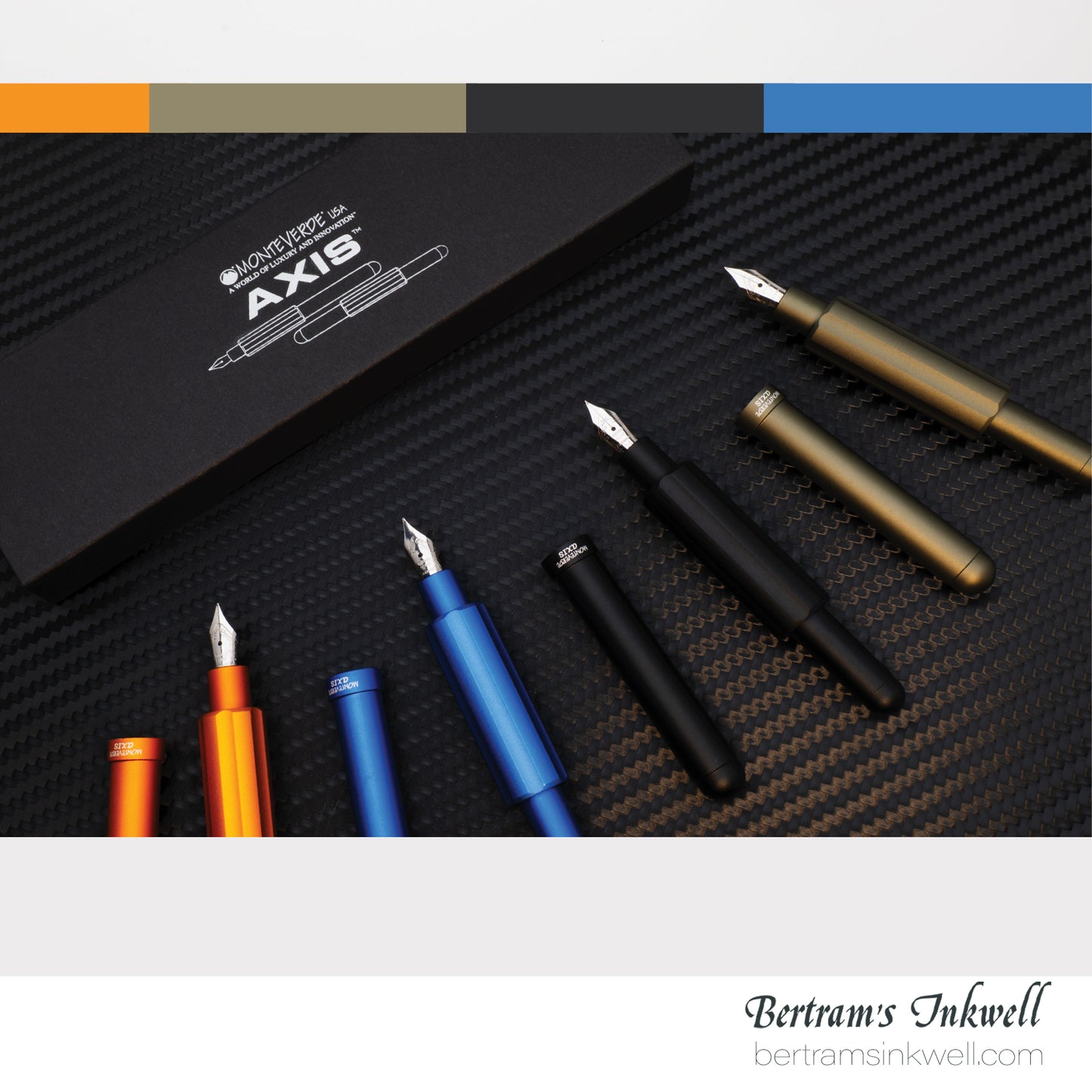 Monteverde Axis Orange Fountain Pen