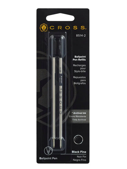 Cross Ballpoint Refills Black Fine 2 Pack