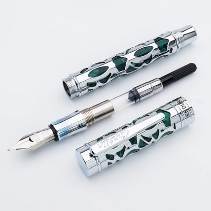 Conklin Endura Deco Crest Fountain Pen Green