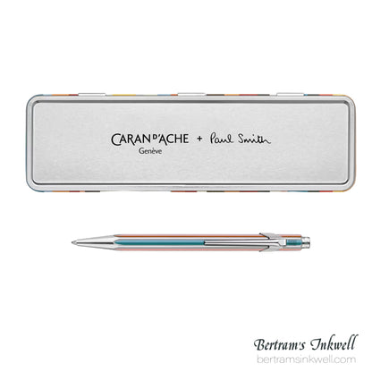 Caran d'Ache 849 Paul Smith 5 'Signature Stripe' Silver Ballpoint Pen