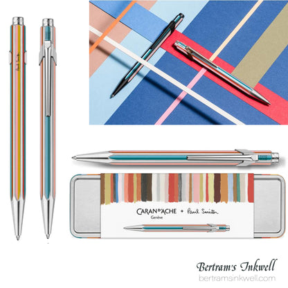 Caran d'Ache 849 Paul Smith 5 'Signature Stripe' Silver Ballpoint Pen