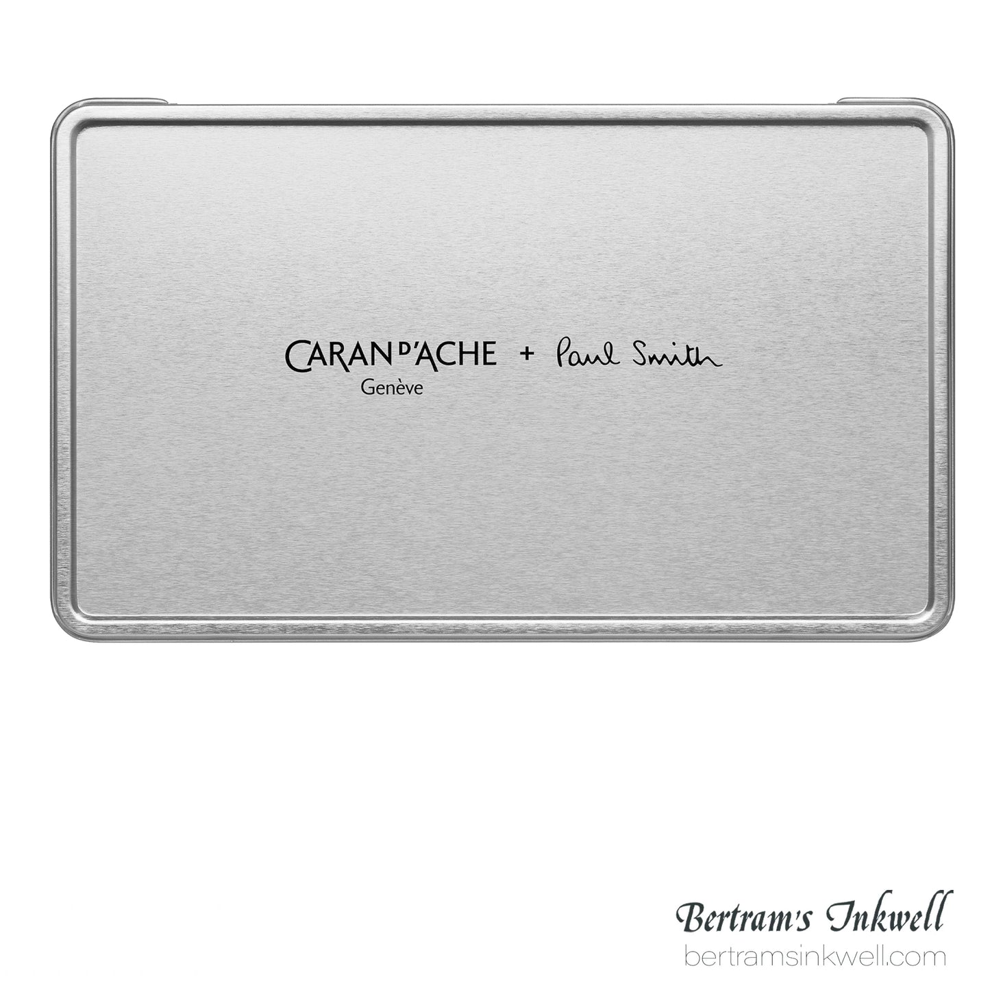 Caran d'Ache Ecridor Paul Smith 5 Ballpoint Pen Gift Set in Silver with Leather Case