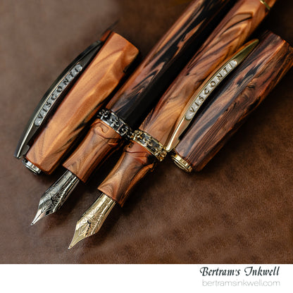 Visconti Medici Briarwood Ruthenium Trim Oversize Rollerball