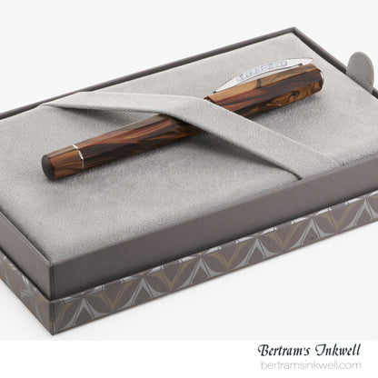 Visconti Medici Briarwood Ruthenium Trim Oversize Rollerball