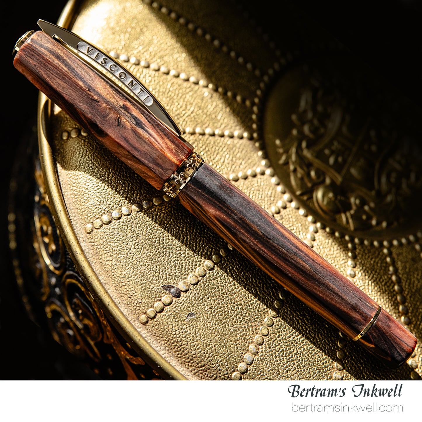 Visconti Medici Briarwood Gold Trim Oversize Fountain Pen