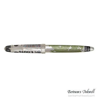 David Oscarson Spirit of St. Louis Fountain Pen - Charles Lindbergh Sea Green