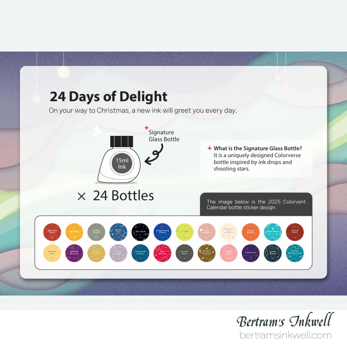 Colorverse 2026 Colorvent Ink Colorvent Ink, 24 ink bottles