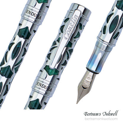 Conklin Endura Deco Crest Green Fountain Pen