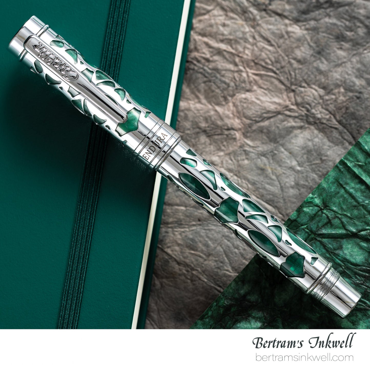 Conklin Endura Deco Crest Green Fountain Pen