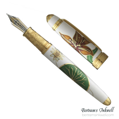 David Oscarson Consider the Lilies Opaque White Fountain Pen