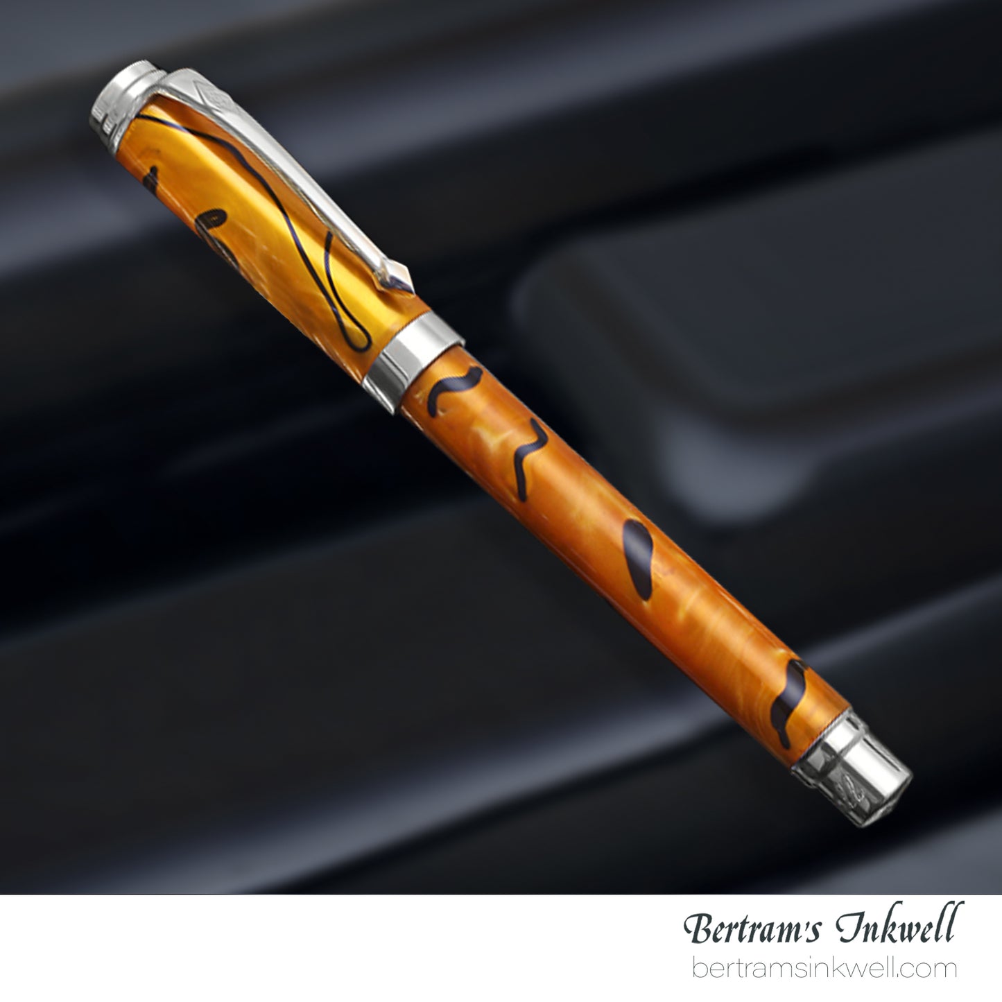 Conway Stewart Babbage Cousins Serling Silver and Veneer Caramel Swirl Limited Edition Fountain Pen, 2010