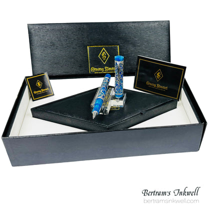 Conway Stewart Sterling Silver Henry Simpole Chatsworth Cerulean Blue Limited Edition Rollerball, 2007
