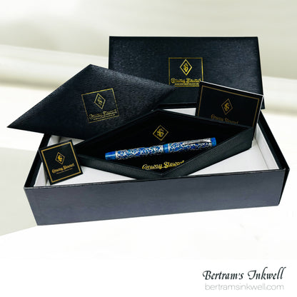 Conway Stewart Sterling Silver Henry Simpole Chatsworth Cerulean Blue Limited Edition Rollerball, 2007