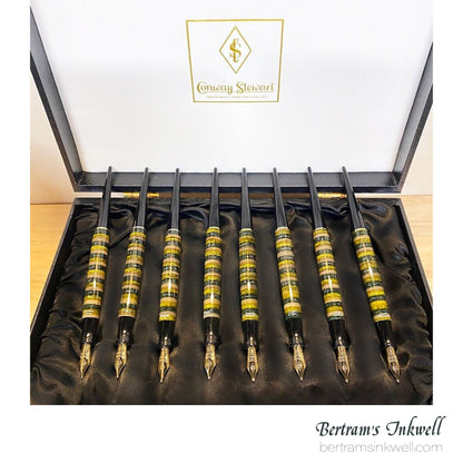 Conway Stewart Manufacturer's 8 x 18K nib grades sampler set, 2013
