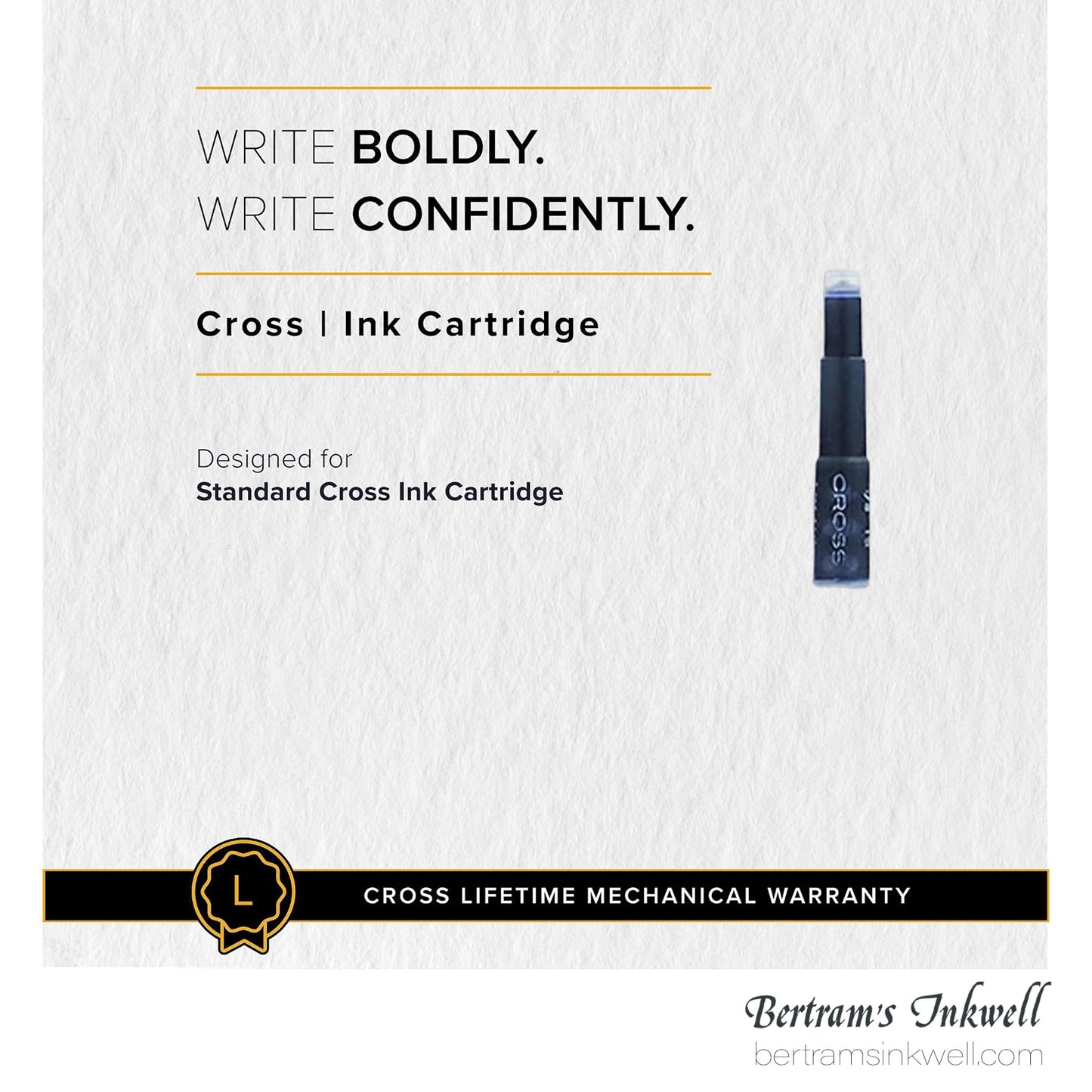 Cross Black Ink Cartridges (6 per box)
