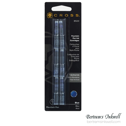 Cross Blue Ink Cartridges (6 per box)