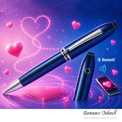 Cross Peerless TRAKR Quartz Blue Ballpoint AT0702-12/TKR With Leather Pen Case 2015