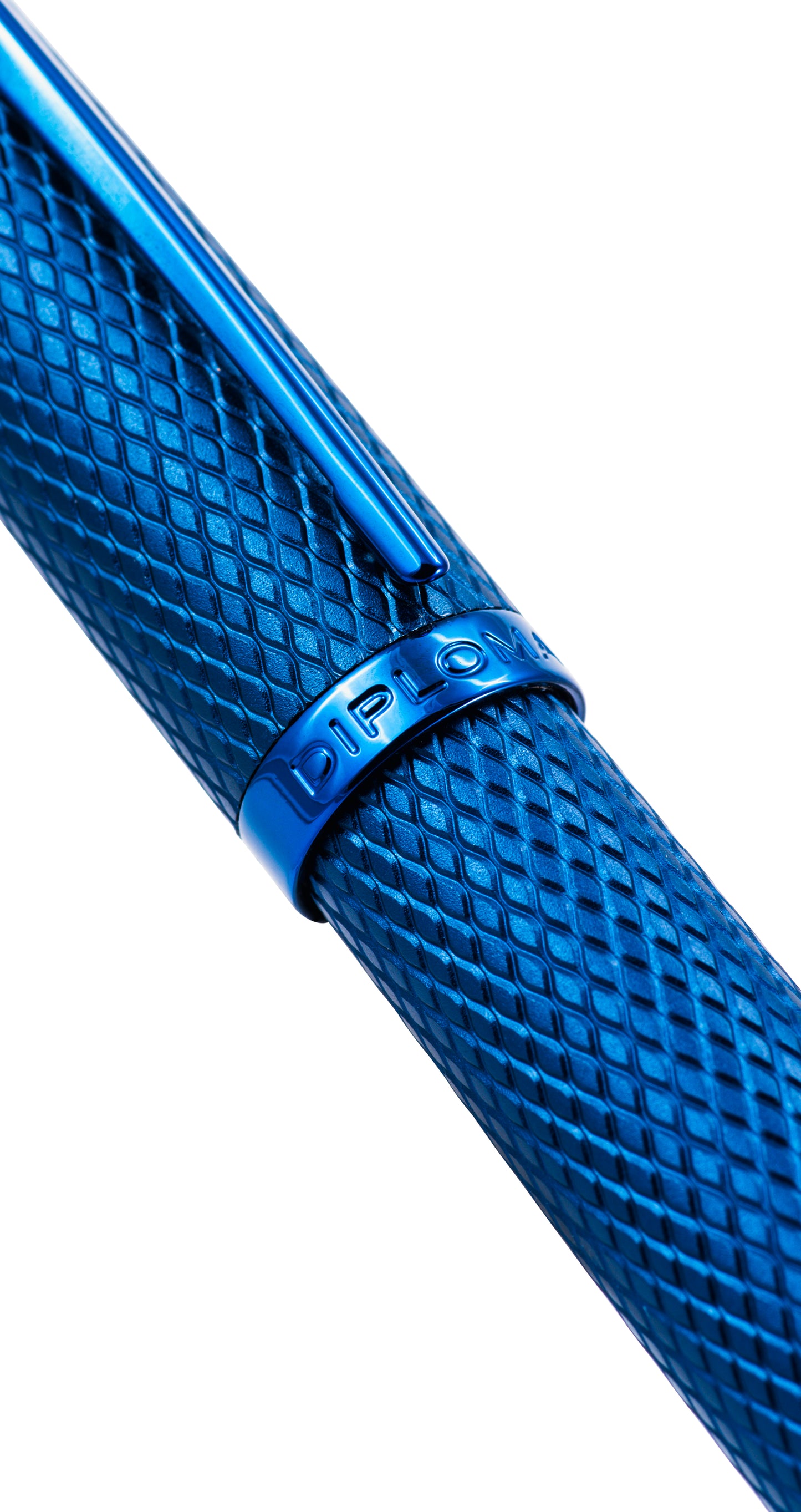 Diplomat Viper Blue Guilloche Rollerball