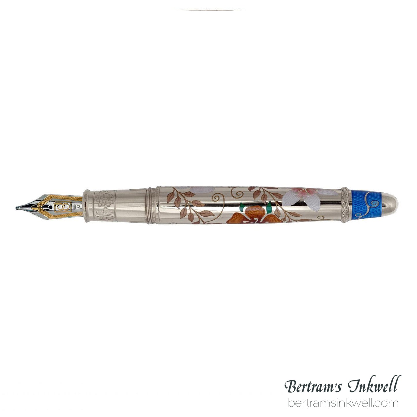David Oscarson Carl Linnaeus Blue Fountain Pen