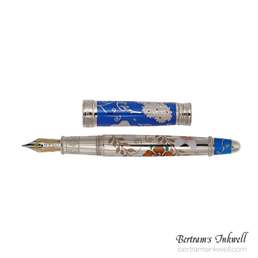 David Oscarson Carl Linnaeus Blue Fountain Pen