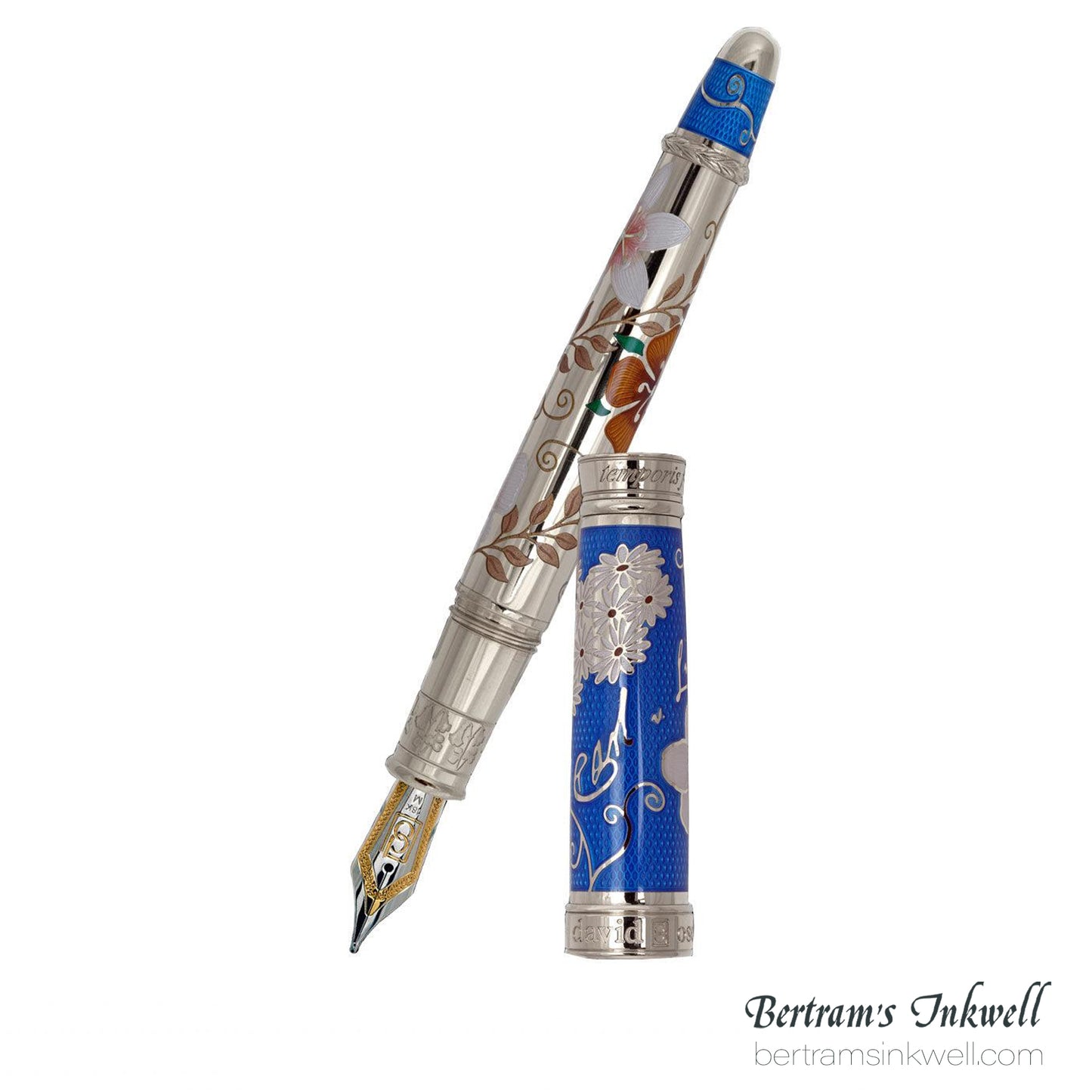 David Oscarson Carl Linnaeus Blue Fountain Pen