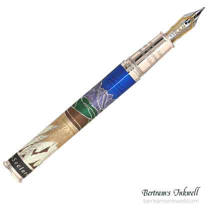 David Oscarson America The Beautiful Sapphire Fountain Pen