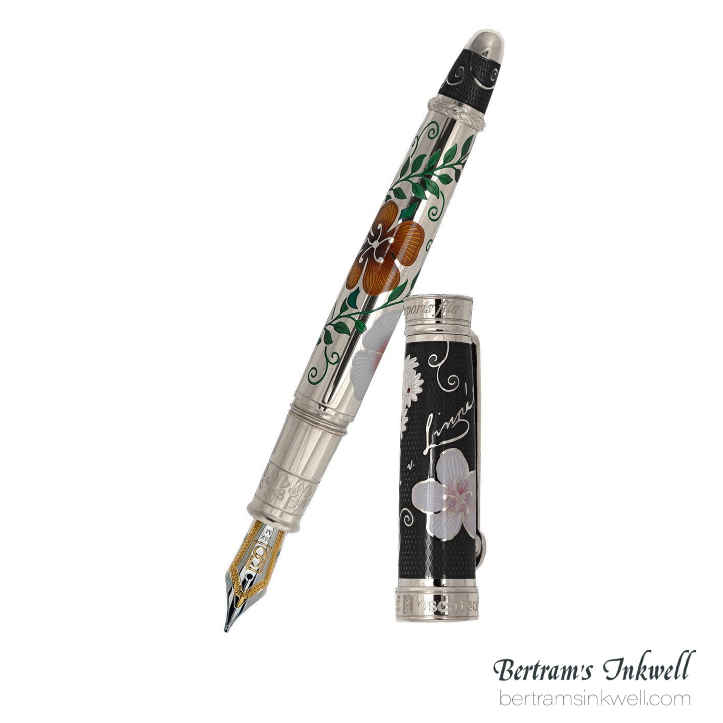 David Oscarson Carl Linnaeus Black Fountain Pen