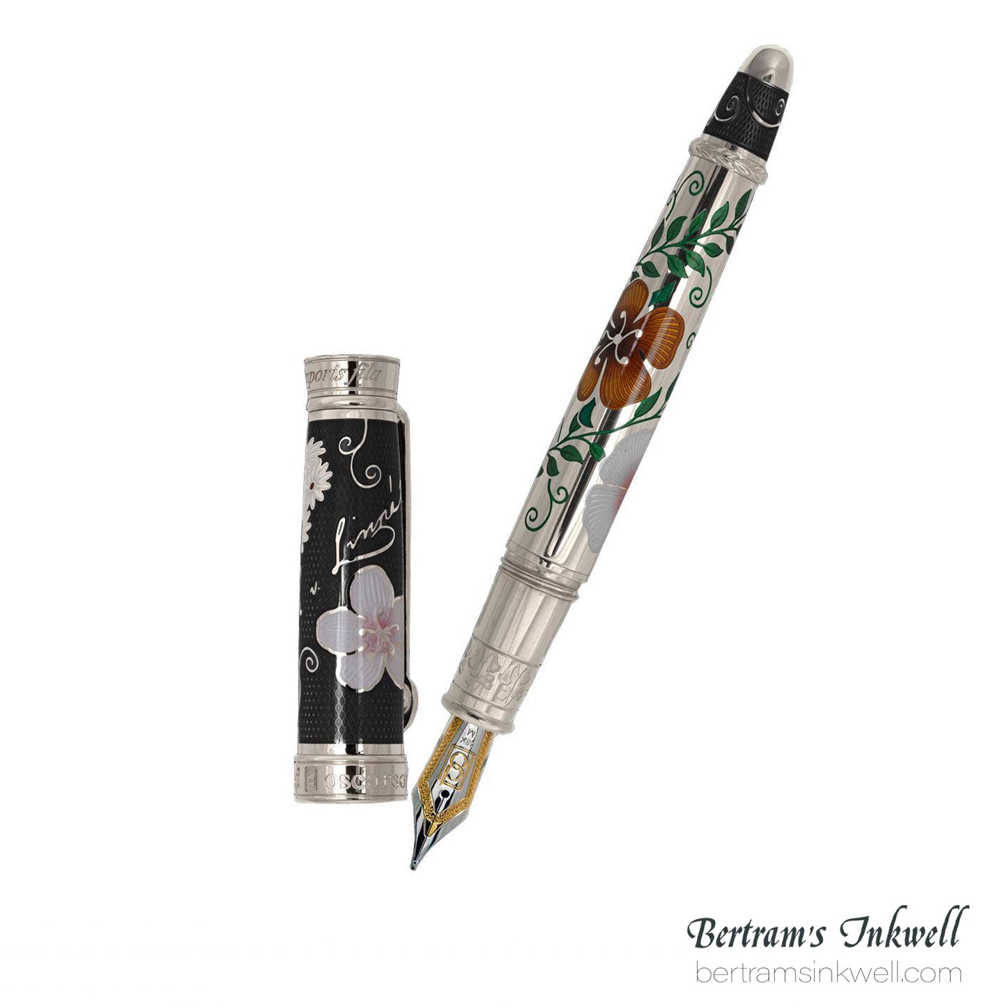 David Oscarson Carl Linnaeus Black Fountain Pen