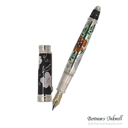 David Oscarson Carl Linnaeus Black Fountain Pen