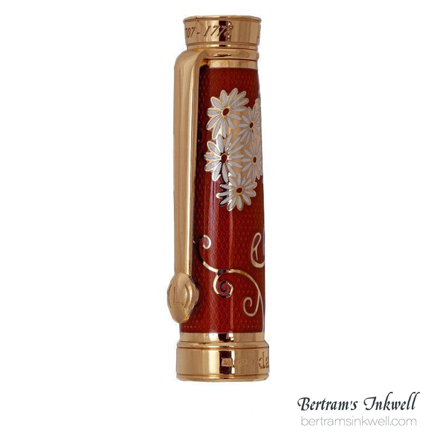 David Oscarson Carl Linnaeus Ruby Red Vermeil Fountain Pen