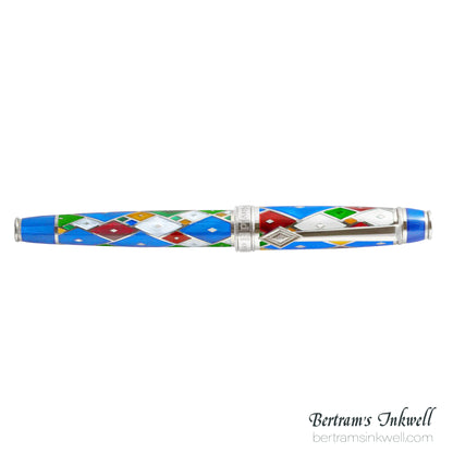 David Oscarson Harlequin Sapphire Blue Fountain Pen
